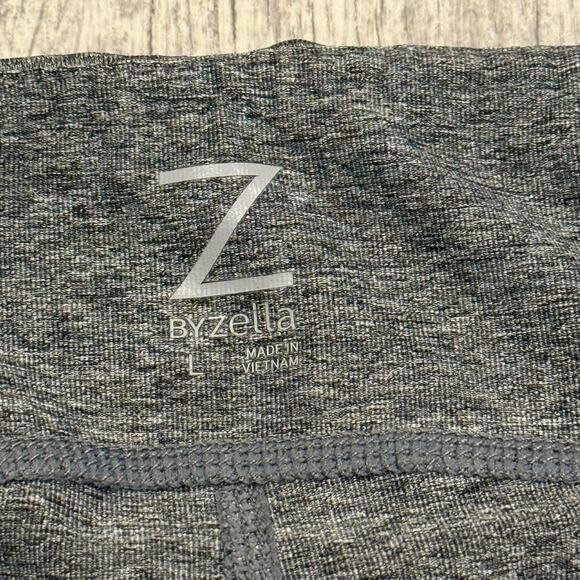 Z by Zella Size Large Capri Leggings Gray and Teal - Picture 2 of 5